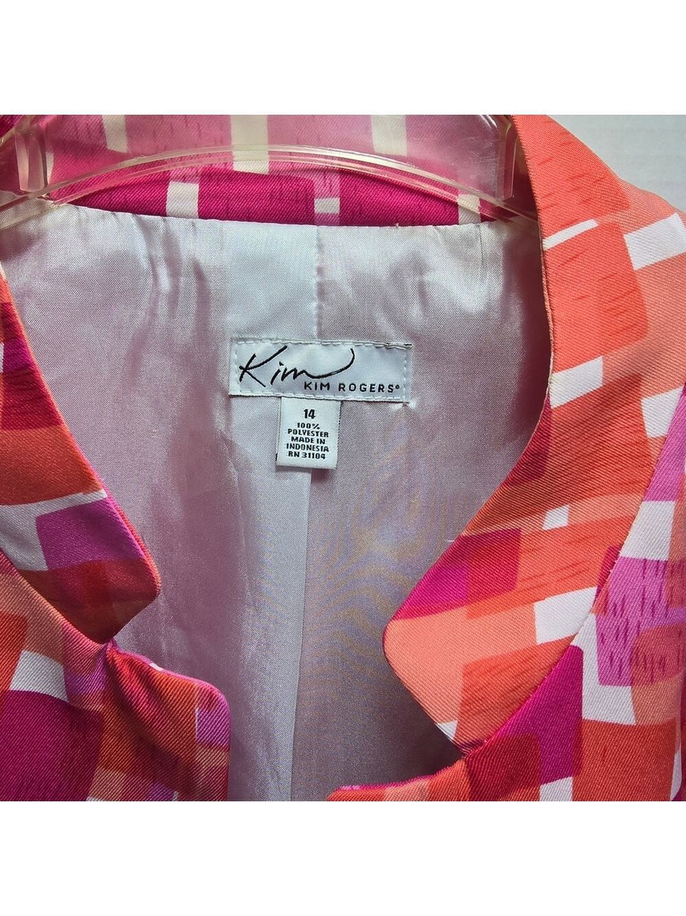 Kim Rogers Vibrant Mosaic Blazer - Picture 2 of 6